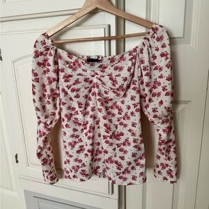 Floral print blouse